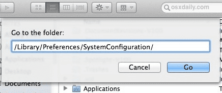 cara menghapus file configuration wifi macbook
