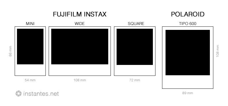 standar ukuran polaroid fujifilm